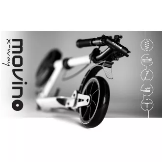 MOVINO X-Way sklopivi romobil s ručnom i nožnom kočnicom, bijeli