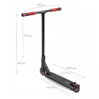 Freestyle skuter MOVINO Stunt MANIAC, RED Freestyle skuter MOVINO Stunt MANIAC, RED
