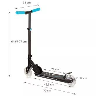 MOVINO COSMO 2 sklopivi romobil s LED kotačima 120 mm