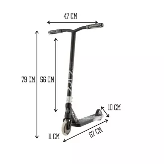 MADD GEAR Freestyle romobil Kick Pro CRNO-SREBRNI