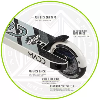 MADD GEAR Freestyle romobil Kick Pro CRNO-SREBRNI