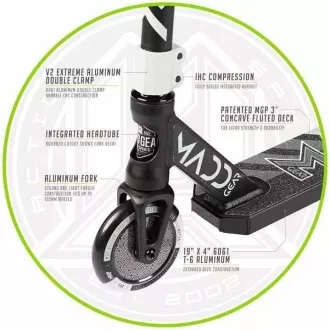 MADD GEAR Freestyle romobil Kick Pro CRNO-SREBRNI