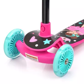 Dječji trokotačni romobil MTR Funny, roza