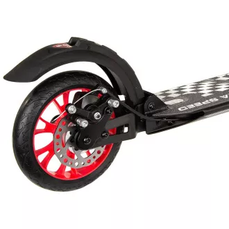 Sklopivi romobil ENERO ULTRA SPEED s disk kočnicom, 200 mm, crni