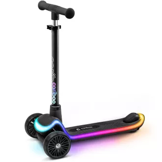Dječji romobil Cariboo LEDstar na tri kotača, crni Dječji romobil Cariboo LEDstar na tri kotača, crni