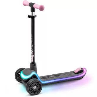 Dječji romobil na tri kotača Cariboo LEDstar, roza