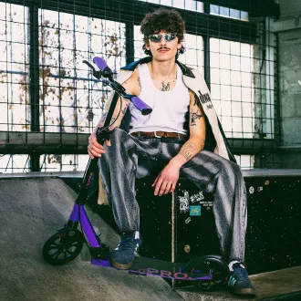 Sklopivi romobil MOVINO City Pro, ROZA-LJUBIČASTI
