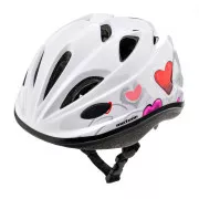 Biciklistička kaciga MTR APPER, HEARTS, bijela, M