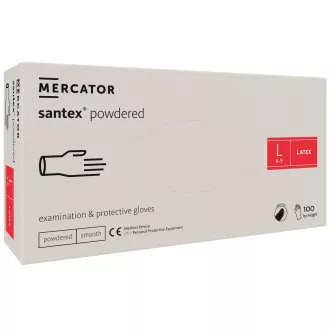 SANTEX POWDERED – Pudrane rukavice za tijelo od lateksa, 100 kom, M