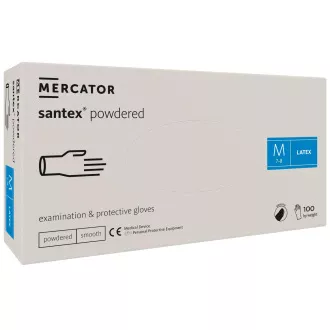SANTEX POWDERED – Pudrane rukavice za tijelo od lateksa, 100 kom, XL