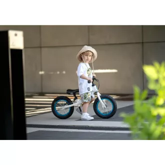 Dječji balansni bicikl MOVINO Cariboo ADVENTURE s kočnicom, 12'' napuhani kotači, bijelo-plavi Dječji balansni bicikl MOVINO Cariboo ADVENTURE s kočnicom, 12'' napuhani kotači, bijelo-plavi