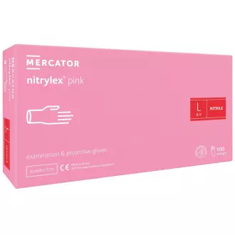 NITRYLEX PINK - Nitrilne rukavice (bez pudera) roze, 100 kom, S