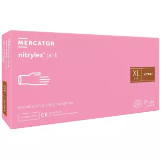 NITRYLEX PINK - Nitrilne rukavice (bez pudera) roze, 100 kom, S