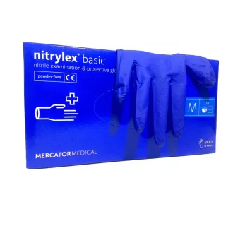 NITRYLEX BASIC - Nitrilne rukavice (bez pudera) tamne plava, 100 kom., L NITRYLEX BASIC - Nitrilne rukavice (bez pudera) tamne plava, 100 kom., L