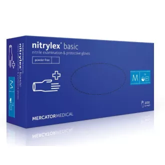 NITRYLEX BASIC - Nitrilne rukavice (bez pudera) tamne plava, 100 kom, XS