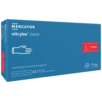NITRYLEX CLASSIC - Nitrilne rukavice (bez pudera) plave, nesterilne - 100 kom, S
