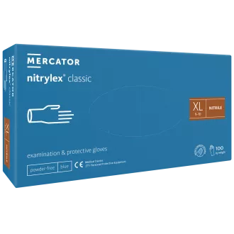 NITRYLEX CLASSIC - Nitrilne rukavice (bez pudera) plave, nesterilne - 100 kom, S