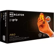 MERCATOR® GOGRIP - Nitrilne rukavice, nepuderirane, 50 kom, narančaste, L