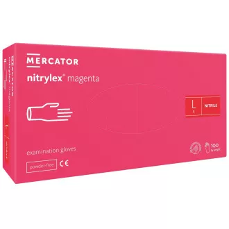NITRYLEX MAGENTA - Nitrilne rukavice (bez pudera), 100 kom., M