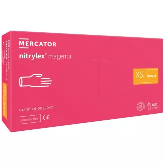 NITRYLEX MAGENTA - Nitrilne rukavice (bez pudera), 100 kom., S