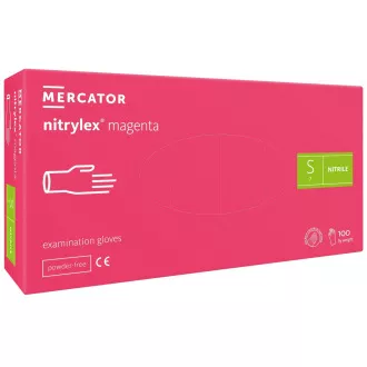 NITRYLEX MAGENTA - Nitrilne rukavice (bez pudera), 100 kom., S