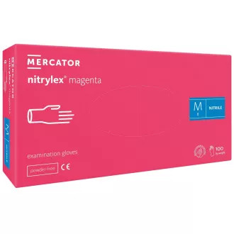 NITRYLEX MAGENTA - Nitrilne rukavice (bez pudera), 100 kom., S