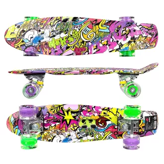 Pennyboard ENERO 56cm sa LED kotačima, VINTAGE