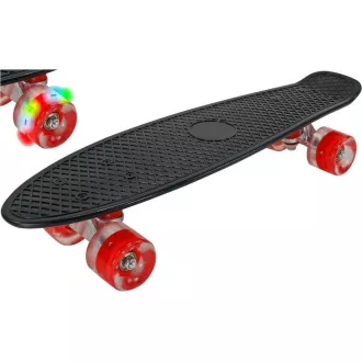 Pennyboard s LED kotačima, 56 cm CRNO/CRVENO Pennyboard s LED kotačima, 56 cm CRNO/CRVENO