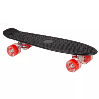 Pennyboard s LED kotačima, 56 cm CRNO/CRVENO Pennyboard s LED kotačima, 56 cm CRNO/CRVENO