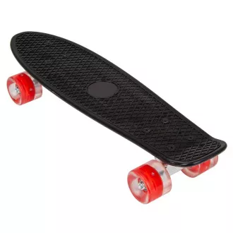 Pennyboard s LED kotačima, 56 cm CRNO/CRVENO Pennyboard s LED kotačima, 56 cm CRNO/CRVENO