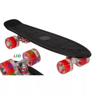 Pennyboard s LED kotačima, 56 cm CRNO/CRVENO Pennyboard s LED kotačima, 56 cm CRNO/CRVENO