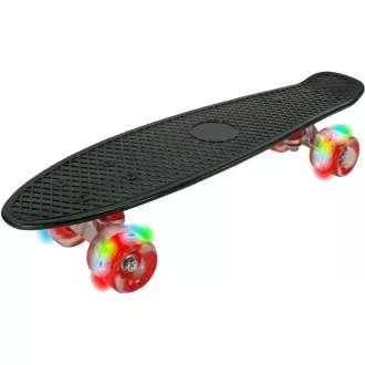 Pennyboard s LED kotačima, 56 cm CRNO/CRVENO Pennyboard s LED kotačima, 56 cm CRNO/CRVENO