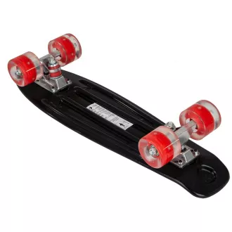 Pennyboard s LED kotačima, 56 cm CRNO/CRVENO Pennyboard s LED kotačima, 56 cm CRNO/CRVENO