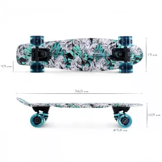 Pennyboard MOVINO Chameleon (DoublePrint) sa svjetlećim LED kotačima, 56 cm