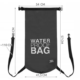 Vodootporna vreća Dry Bag 30 l, crvena
