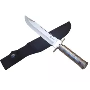 Taktički nož MILITARY FINKA SURVIVAL 35 cm crna/srebrna, crna