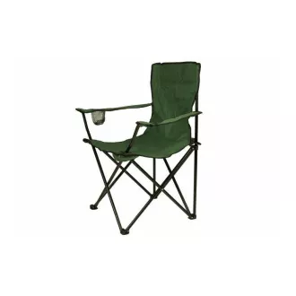 Sklopiva stolica za kampiranje, crna, zelena