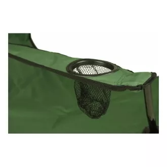 Sklopiva stolica za kampiranje, crna, zelena