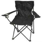 Sklopiva stolica za kampiranje, crna