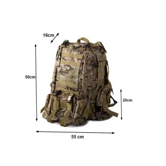 Lynx maskirni ruksak, vojna kamuflaža - 48,5 l, Desert kamuflaža Lynx maskirni ruksak, vojna kamuflaža - 48,5 l, Desert kamuflaža
