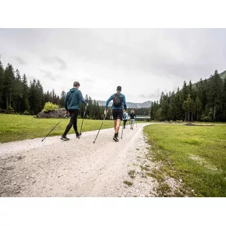Štapovi za nordijsko hodanje s ergonomskom ručkom od pluta, 135 cm, 2 kom, crni