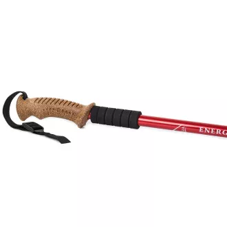 Štapovi za nordijsko hodanje s ergonomskom ručkom od pluta, 135 cm, 2 kom, crni