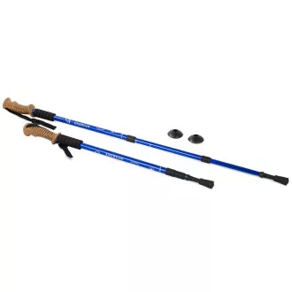 Štapovi za nordijsko hodanje s ergonomskom ručkom od pluta, 135 cm, 2 kom, crveni