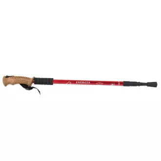 Štapovi za nordijsko hodanje s ergonomskom ručkom od pluta, 135 cm, 2 kom, crveni