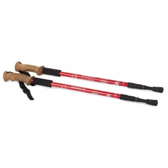 Štapovi za nordijsko hodanje s ergonomskom ručkom od pluta, 135 cm, 2 kom, plavi