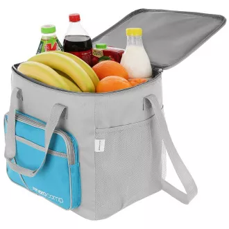 Termo torba ENERO CAMP 36x25x33 cm, 30 l, sivo-plava Termo torba ENERO CAMP 36x25x33 cm, 30 l, sivo-plava