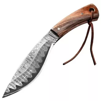 Turistički nož s ukrašenom oštricom KUKRI, 19 cm