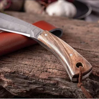 Turistički nož s ukrašenom oštricom KUKRI, 19 cm