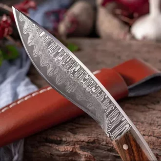 Turistički nož s ukrašenom oštricom KUKRI, 19 cm
