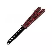 Džepna preklopna leptir mašna za trening, Red Skulls, 23,5 cm
